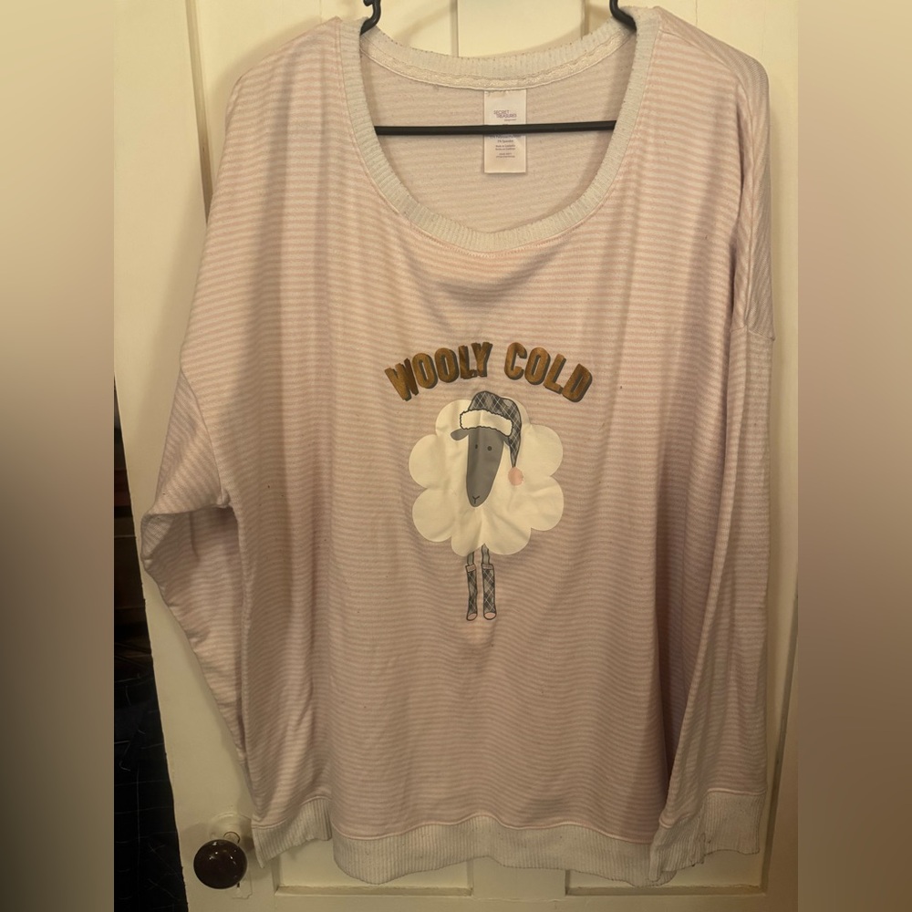 Secret Treasures Wooly Cold Sleepwear Top